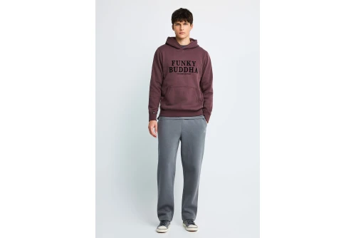 Funky Buddha Ανδρικό Φούτερ Με Κουκούλα (FBM014-007-06-SHADOW-MAUVE)