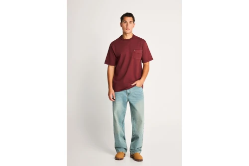 Funky Buddha Ανδρική Μπλούζα Με Κοντό Μανίκι Basic (FBM014-008-04-HOT-CHOCOLATE)