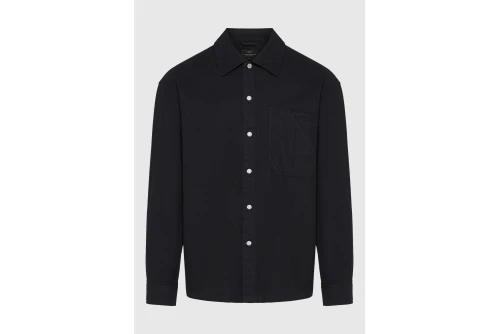 Funky Buddha Ανδρικό Πουκάμισο Basic (FBM014-008-05-BLACK)