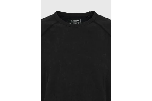 Funky Buddha Ανδρική Μπλούζα Με Μακρύ Μανίκι (FBM014-008-07-BLACK)
