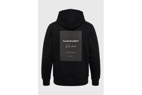 Funky Buddha Ανδρικό Φούτερ Με Κουκούλα (FBM014-011-06-BLACK)