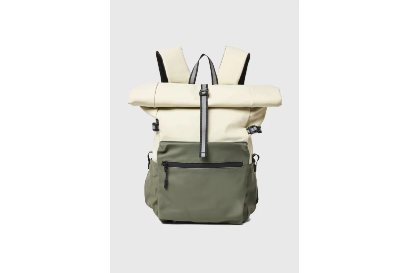 Funky Buddha Ανδρικό Backpack Εκρού, Χακί