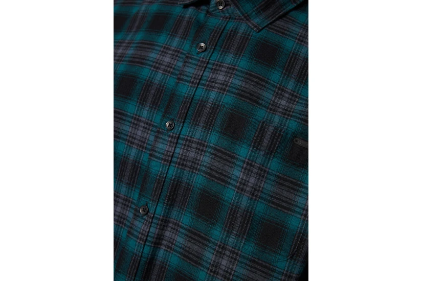 Funky Buddha Ανδρικό Πουκάμισο Καρό (FBM014-018-05-TEAL)