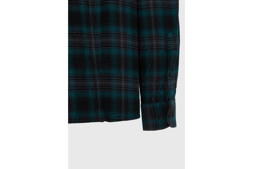 Funky Buddha Ανδρικό Πουκάμισο Καρό (FBM014-018-05-TEAL)
