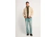 Funky Buddha Ανδρικό Fleece Μπουφάν Sherpa Μπεζ