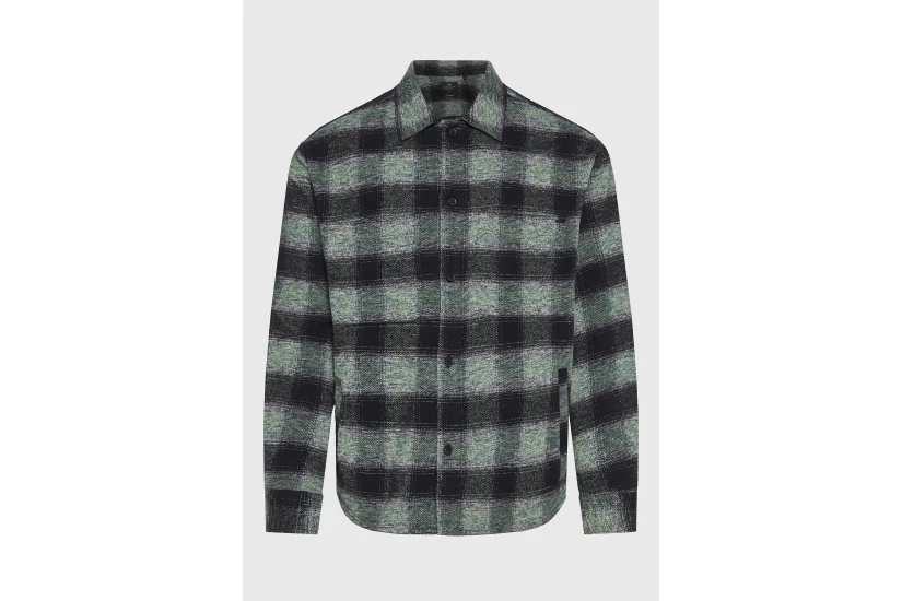 Funky Buddha Ανδρικό Πουκάμισο Καρό (FBM014-020-05-WINTER-MOSS)