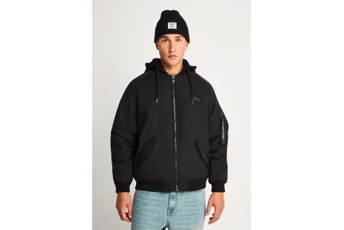 Funky Buddha Ανδρικό Bomber Τζάκετ (FBM014-022-01-BLACK)