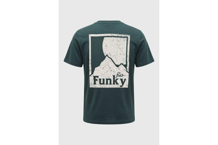 Funky Buddha Ανδρική Μπλούζα Με Κοντό Μανίκι Και Τύπωμα (FBM014-022-04-GREEN-STORM)