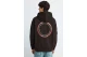 Funky Buddha Circular Back Graphic Ανδρικό Φούτερ με Κουκούλα Καφέ