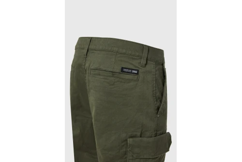 Funky Buddha Cuffed Hem Παντελόνι Cargo Ανδρικό (FBM014-030-02-DEEP-FOREST)