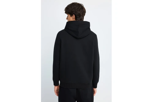 Funky Buddha Ανδρικό Φούτερ Με Κουκούλα (FBM014-030-06-BLACK)