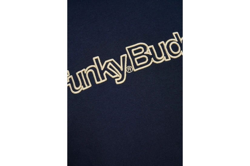 Funky Buddha Ανδρικό Φούτερ με Κουκούλα Μπλε Σκούρο