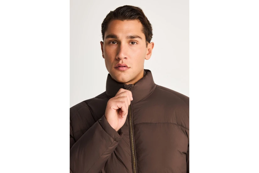 Funky Buddha Soft Shelter Ανδρικό Μπουφάν Puffer Καφέ