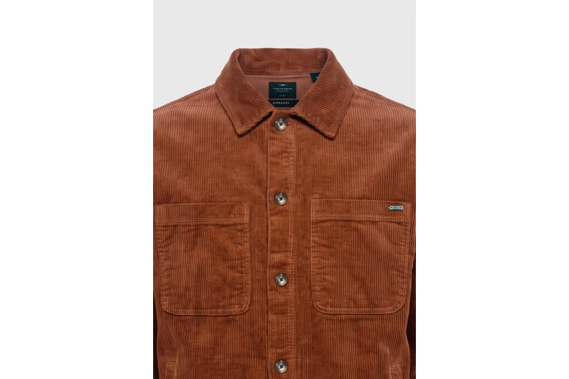 Funky Buddha Ανδρικό Πουκάμισο Casual (FBM014-035-05-GINGER-SPICE)