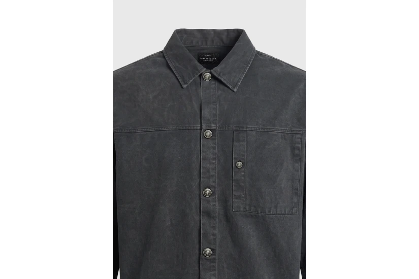 Funky Buddha Ανδρικό Πουκάμισο Casual (FBM014-038-05-ANTHRACITE)