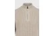Funky Buddha Chenille Πουλόβερ Με Φερμουάρ Ανδρικό (FBM014-046-09-CHALK)