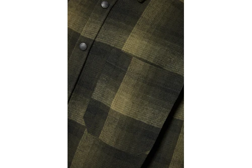 Funky Buddha Ανδρικό Πουκάμισο Καρό (FBM014-049-05-KHAKI)