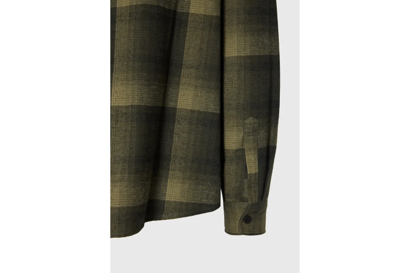Funky Buddha Ανδρικό Πουκάμισο Καρό (FBM014-049-05-KHAKI)