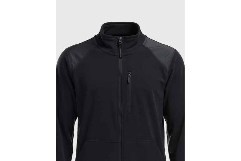 Funky Buddha Ζακέτα Fleece Ανδρική (FBM014-062-06-BLACK)