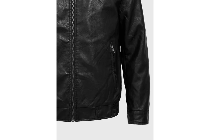 Funky Buddha Ανδρικό Τζάκετ Casual (FBM014-069-01-BLACK)