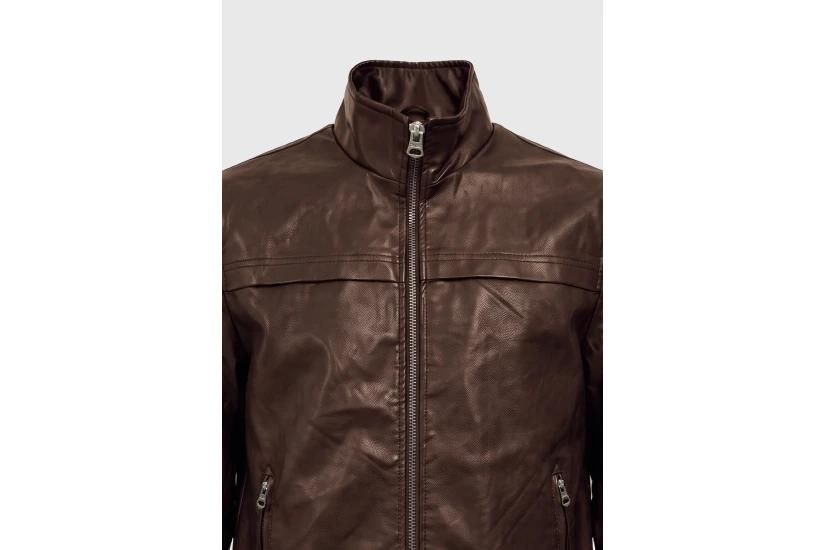 Funky Buddha Ανδρικό Τζάκετ Casual (FBM014-069-01-BROWN)