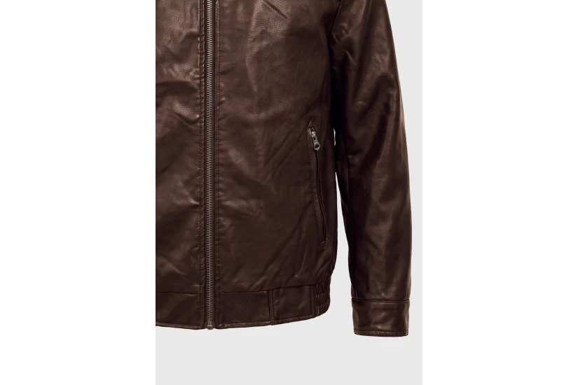 Funky Buddha Ανδρικό Τζάκετ Casual (FBM014-069-01-BROWN)