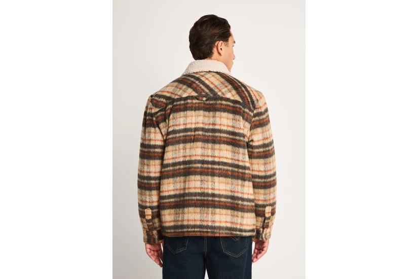 Funky Buddha Plaid Jacket Ανδρικό (FBM014-070-01-PAPYRUS)