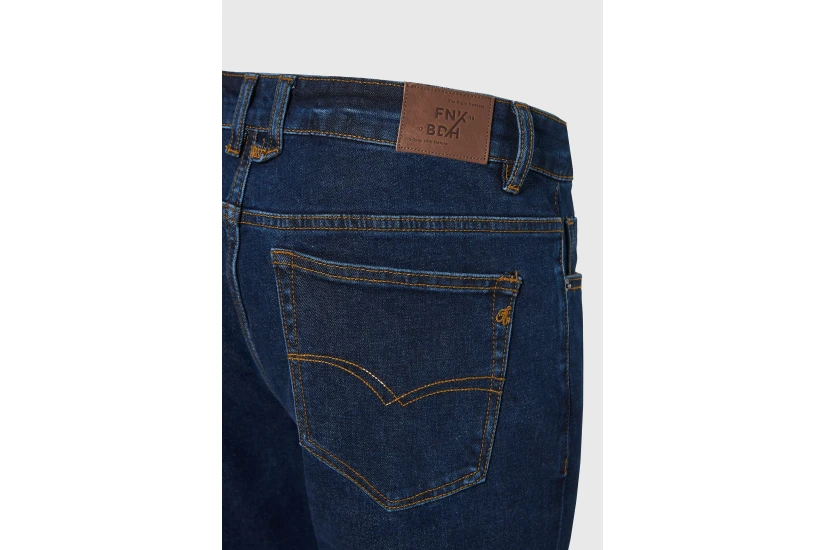 Funky Buddha Amsterdam Mid Rise Tapered Fit Ανδρικό Παντελόνι Τζιν Μπλε