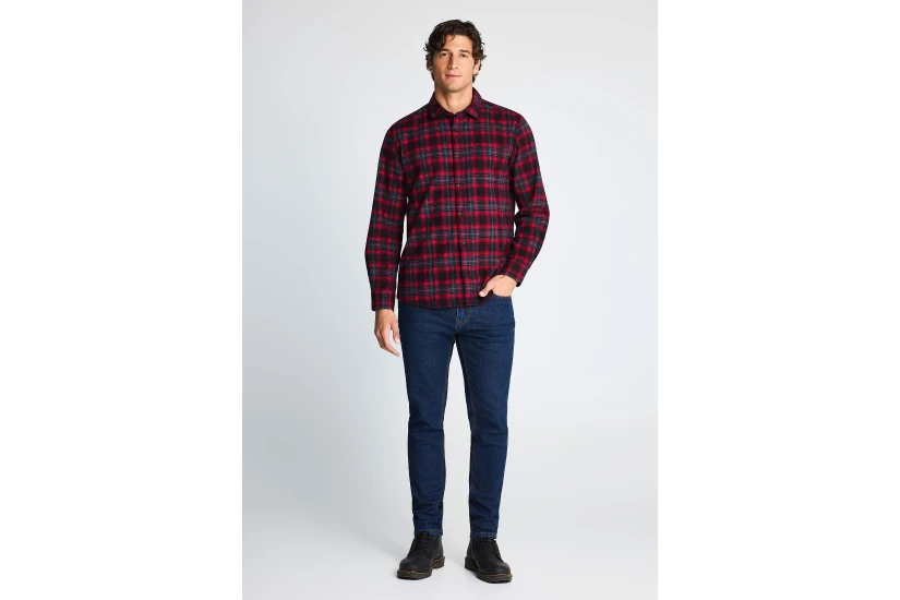 Funky Buddha Amsterdam Mid Rise Tapered Fit Ανδρικό Παντελόνι Τζιν Μπλε