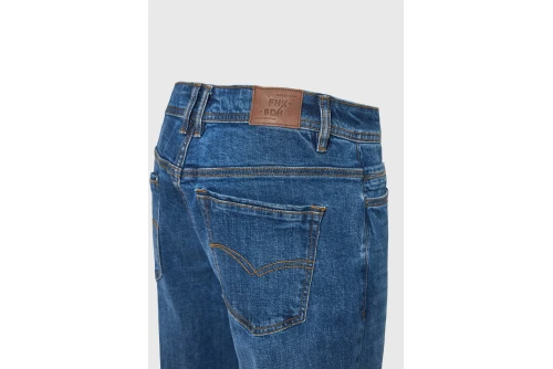 Funky Buddha Ανδρικό Τζιν Παντελόνι Regular Fit (FBM014-082-02-MD-BLUE)