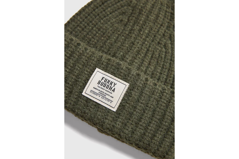 Funky Buddha Ανδρικός Σκούφος (FBM014-089-10-KHAKI)