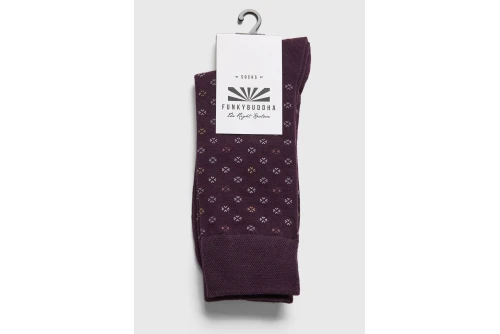 Funky Buddha Ανδρικές Κάλτσες (FBM014-386-10-SHADOW-MAUVE)