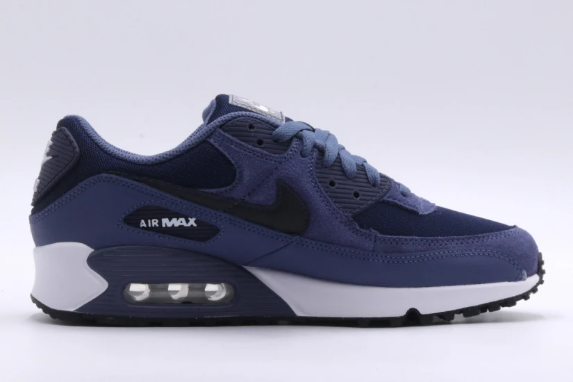 Nike Air Max 90 Ανδρικά Sneakers Μπλε Σκούρα, Λευκά