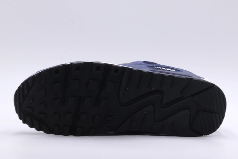 Nike Air Max 90 Ανδρικά Sneakers Μπλε Σκούρα, Λευκά