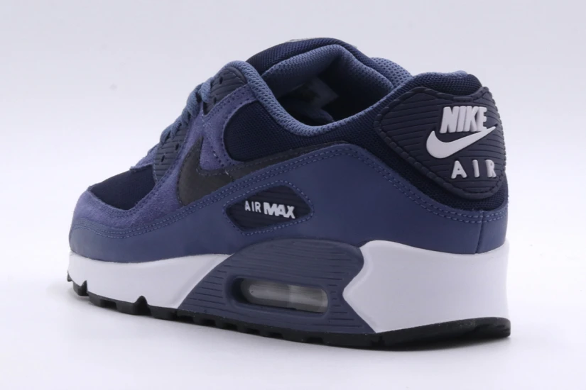 Nike Air Max 90 Ανδρικά Sneakers Μπλε Σκούρα, Λευκά