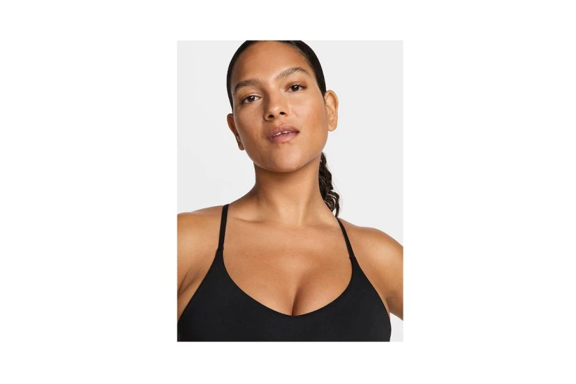 Nike Dri-FIT Indy Light Support Padded Adjustable Γυναικείο Αθλητικό Μπουστάκι Μαύρο