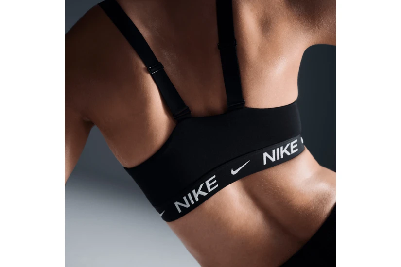 Nike Dri-FIT Indy Medium Support Γυναικείο Μπουστάκι Μαύρο