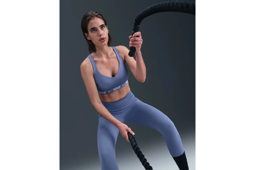 Nike Indy High-Support Dri-FIT Γυναικείο Μπουστάκι Ίντιγκο
