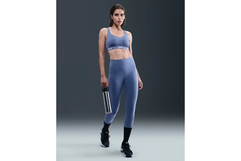 Nike Indy High-Support Dri-FIT Γυναικείο Μπουστάκι Ίντιγκο