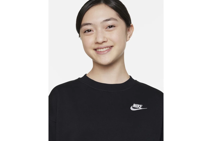 Nike Sportswear Club Fleece Παιδική Μακρυμάνικη Μπλούζα Μαύρη