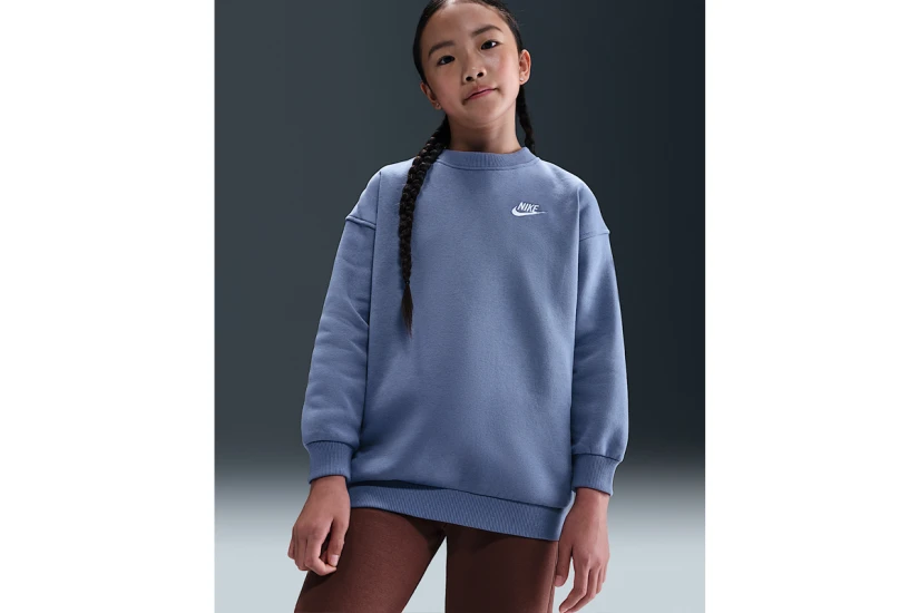 Nike Sportswear Club Fleece Παιδική Μακρυμάνικη Μπλούζα Ίντιγκο