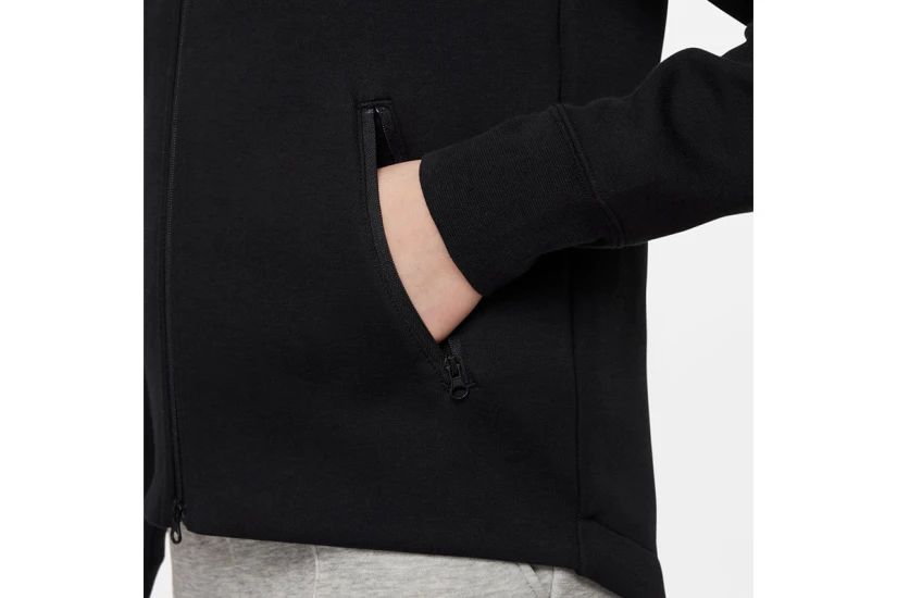 Nike Sportswear Tech Fleece Παιδική Ζακέτα με Κουκούλα Μαύρη