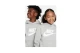 Nike Sportswear Club Fleece Παιδικό Φούτερ με Κουκούλα Γκρι Ανοιχτό