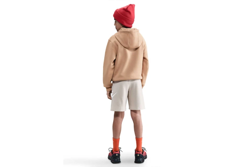 Nike Sportswear Club Fleece Παιδικό Φούτερ με Κουκούλα Μπεζ