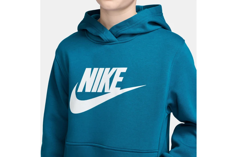 Nike Sportswear Club Fleece Παιδικό Φούτερ με Κουκούλα Πετρόλ
