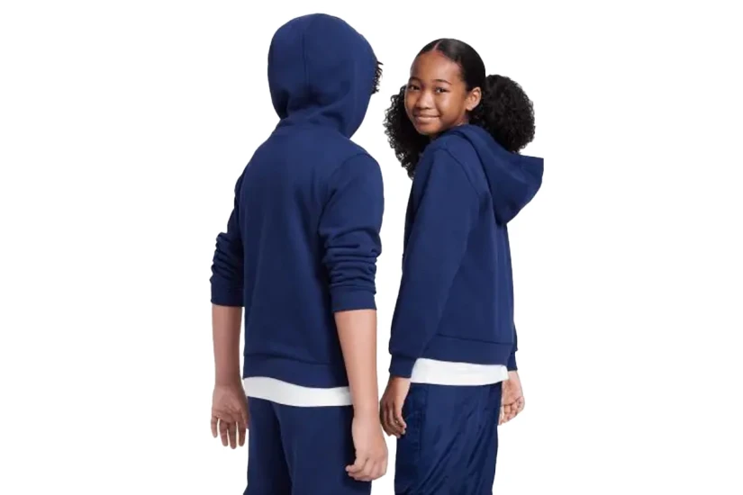 Nike Sportswear Club Fleece Παιδικό Φούτερ με Κουκούλα Μπλε Σκούρο