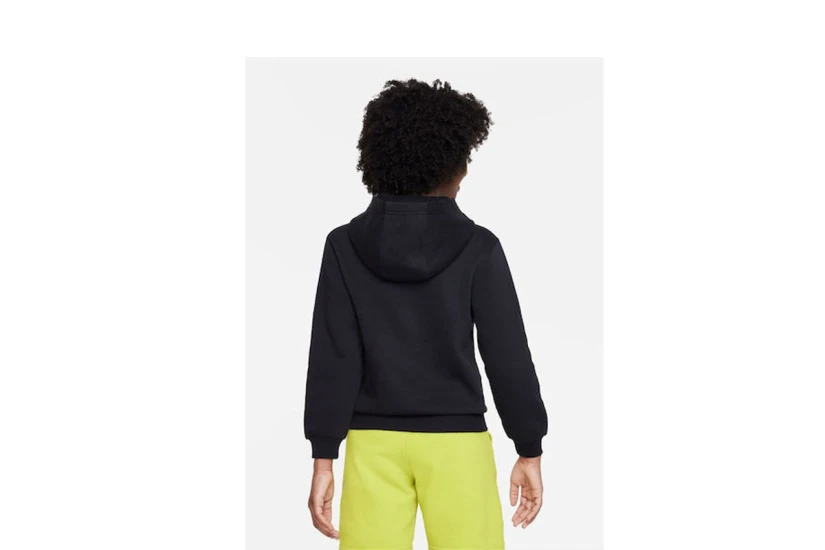 Nike Sportswear Club Fleece Παιδική Ζακέτα Με Κουκούλα Μαύρη