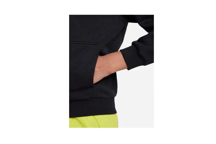 Nike Sportswear Club Fleece Παιδική Ζακέτα Με Κουκούλα Μαύρη