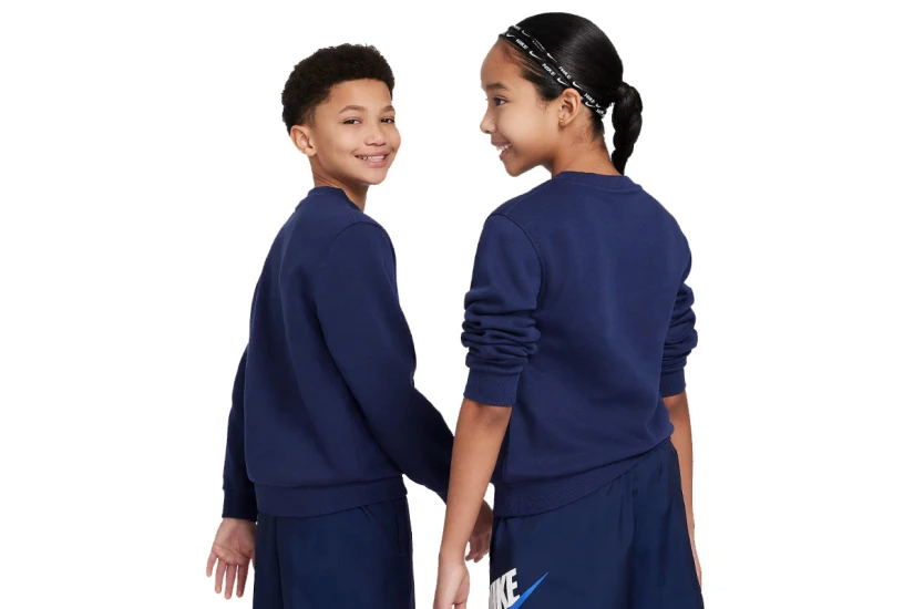 Nike Sportswear Club Fleece Μακρυμάνικο Φούτερ Μπλε Σκούρο