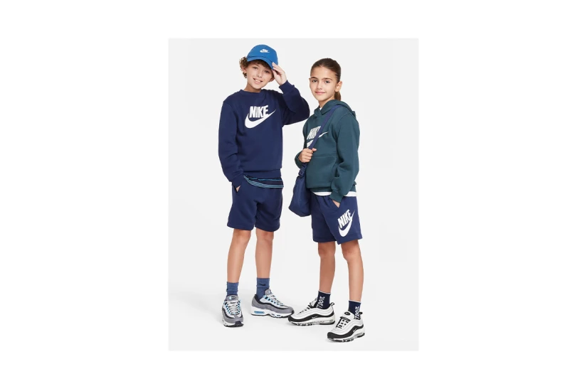 Nike Sportswear Club Fleece Παιδική Αθλητική Βερμούδα Μπλε Σκούρο